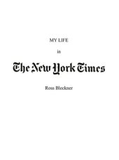 book My Life in The New York Times