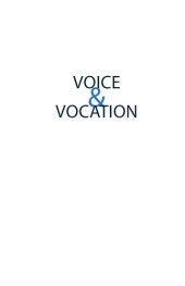 book Voice and Vocation