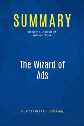 book Summary: The Wizard of Ads: Review and Analysis of Williams' Book
