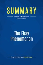 book Summary: The Ebay Phenomenon: Review and Analysis of Bunnell's Book