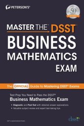 book Master the Dsst Business Mathematics Exam