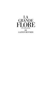 book La grande flore en couleurs de Gaston Bonnier. Tome 1: Illustrations