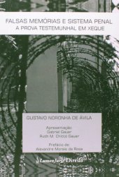 book Falsas Memórias e Sistema Penal: A Prova Testemunhal em Xeque