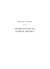 book Introduction to Number Theory