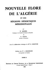 book Nouvelle flore de l'Algérie et des régions désertiques méridionales. Tome II