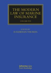 book The Modern Law of Marine Insurance: Volume Five