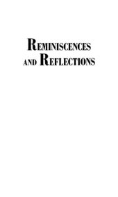 book Reminiscences and Reflections: A Youth in Germany