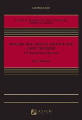 book Modern Real Estate Finance and Land Transfer - A Transactional Approach