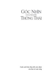 book Góc nhìn của người thông thái