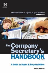 book The Company Secretary's Handbook: A Guide to Duties and Responsibilities