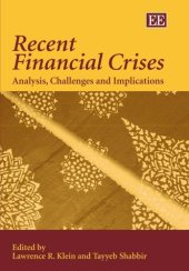 book Recent Financial Crises: Analysis, Challenges and Implications