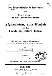 book Der Kriegs-Schaupltaz in Inner-Asien oder Bemerkungen zu der Übersichts-Karte von Afghanistan, dem Penjab und dem Lande am unteren Indus