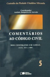 book Comentários ao Código Civil, volume 5: Dos contratos em geral (Arts. 421 a 480)