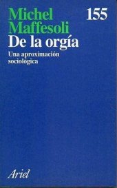 book De la orgía. Una aproximación sociológica