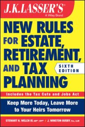 book Jk Lasser's New Rules for Estate, Retirement, and Tax Planning