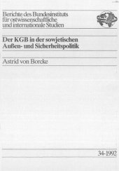 book Der KGB in der sowjetischen Außen- und Sicherheitspolitik