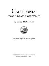 book California: The Great Exception