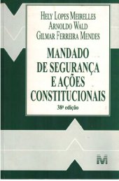 book Mandado de segurança e ações constitucionais