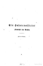 book Ein Husarenoffizier Friedrichs des Großen ; nach den eigenhändigen Aufzeichnungen Hans Leberecht von Bredow