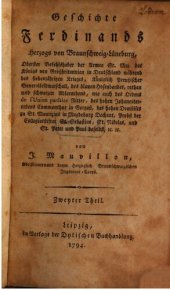 book Geschichte Ferdinands, Herzog von Braunschweig-Lüneburg