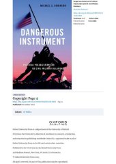 book Dangerous Instrument: Political Polarization and US Civil-Military Relations