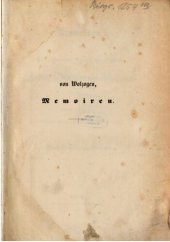 book Memoiren des Königl. Preuß. Generals der Infanterie Ludwig Freiherrn von Wolzogen