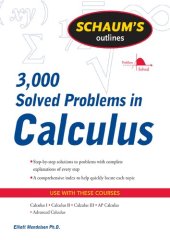 book 3000 Solved Problems in Calculus