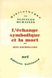 book L'échange symbolique et la mort