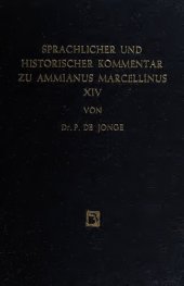 book Sprachlicher und historischer Kommentar zu Ammianus Marcellinus XIV