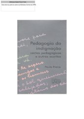 book Pedagogia da indignação: cartas pedagógicas e outros escritos