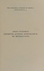 book Bedae venerabilis Expositio actuum apostolorum et Retractatio in actus apostolorum