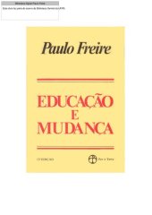 book Educação e mudança