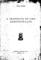 book A propósito de uma administração