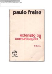 book Extensão ou comunicação?