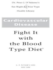 book Cardiovascular Disease: Fight it with the Blood Type Diet