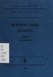 book M. Minuci Felicis Octavius