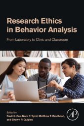 book Research Ethics in Behavior Analysis: From Laboratory to Clinic and Classroom