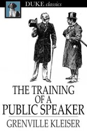 book The Training of a Public Speaker