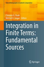 book Integration in Finite Terms: Fundamental Sources