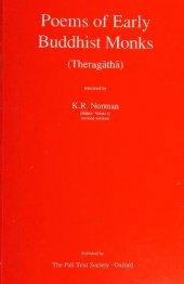 book Poems of Early Buddhist Monks (Theragāthā)