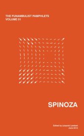 book The Funambulist Pamphlets 1: Spinoza Imprint: CTM Documents Initiative