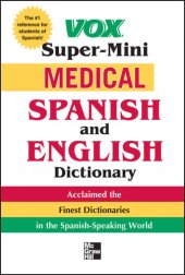 book Vox Super-Mini Medical Spanish and English Dictionary