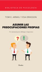 book Asumir las preocupaciones propias: Un manual para diálogos tempranos