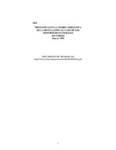 book Disyuntivas en la teoría normativa de la regulación: el caso de los monopolios naturales