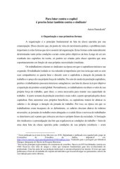 book Para lutar contra o capital é preciso lutar também contra o sindicato