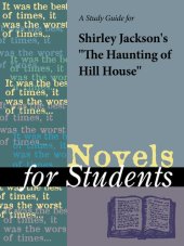 book A Study Guide for Shirley Jackson's "The Haunting of Hill House"