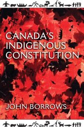 book Canada's Indigenous Constitution