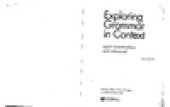 book Exploring Grammar in Context: Upper-Intermediate and Advanced