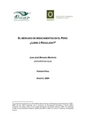 book El mercado de medicamentos en el Perú: ¿libre o regulado?