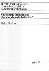 book Sowjetische Intellektuelle über die „chinesische Gefahr"